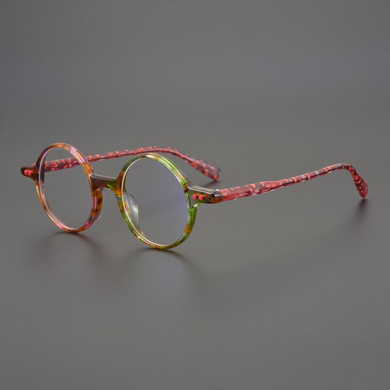 Japanse Handgemaakte Retro-bril Van Acetaat Met Bijpassende Kleur