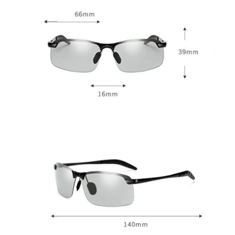Mannen Verkleuren Rijdende Zonnebril