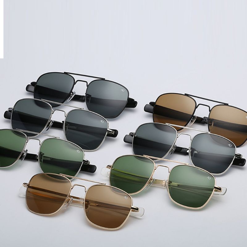 Metalen Vierkante Zonnebrillen Zonnebrillen Brillen Rijden Zonnebrillen Voor Buiten