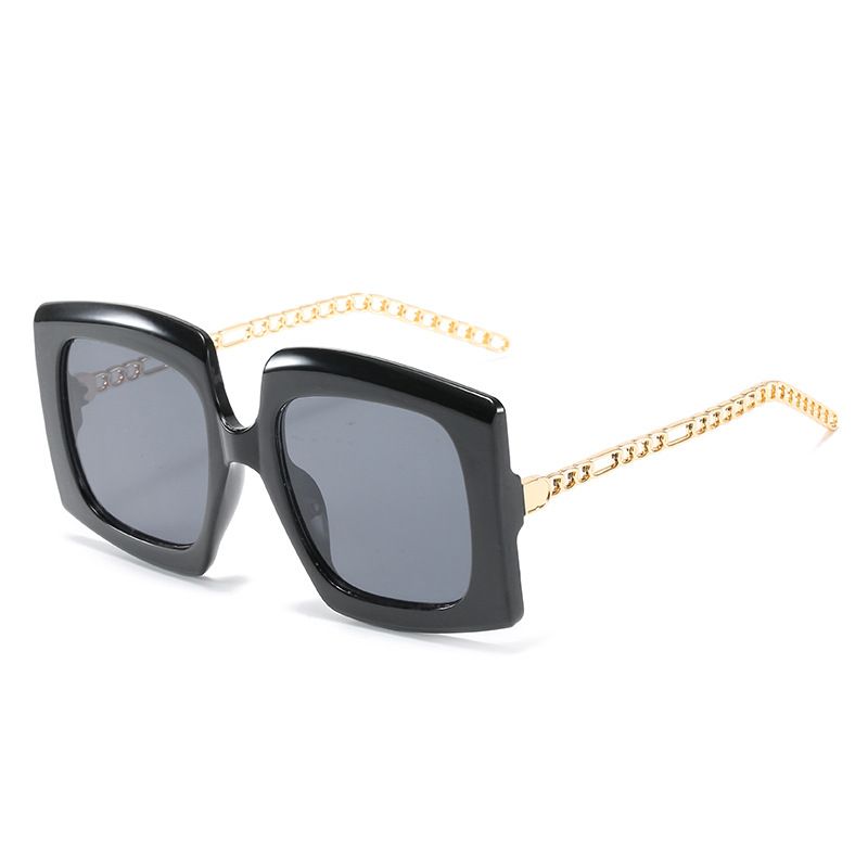 Mode Cat-eye-zonnebril Met Metalen Ketting Voor Dames