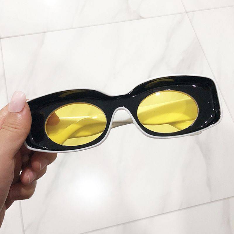 Mode En Eenvoudige Concave Zonnebril Voor Dames