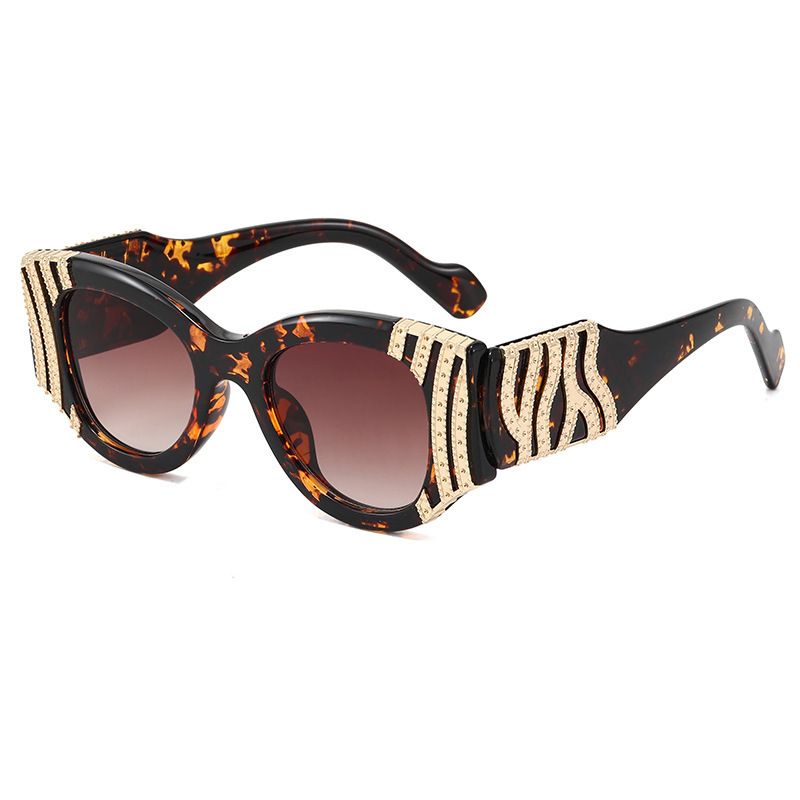 Netto Rode Zonnebril Vrouwelijke Trend Mode Zonnebril Vrouwelijke Luipaard Bril