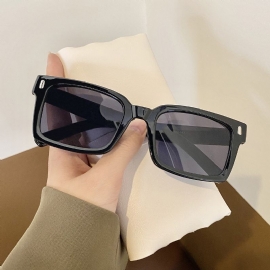 Nieuwe Retro Vierkante Kleine Frame Zonnebril Vrouwelijke Mode Ronde Gezicht Match Effen Zonnebril Anti-ultraviolet
