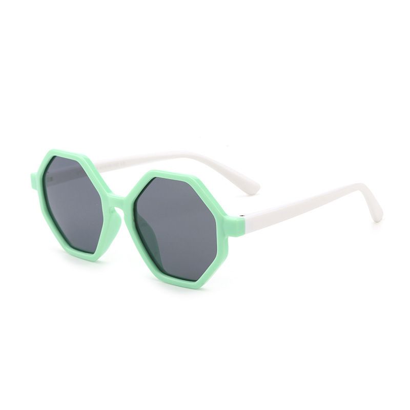 Polygon Kinderzonnebril Eenvoudige Snoepkleurige Siliconenbril