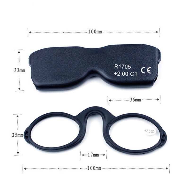 Unisex Draagbare Hangende Leesbril Met Heldere Lens