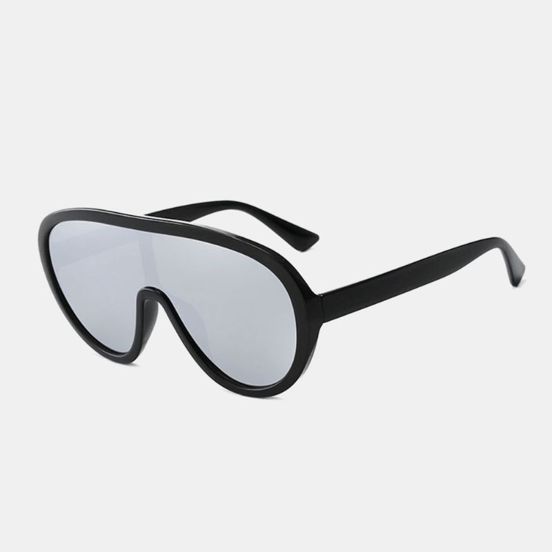 Unisex Eendelige Lens Groot Volledig Frame Uv-bescherming Zonnescherm Mode Zonnebril