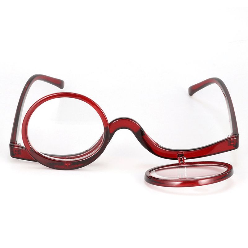 Unisex Opklapbare Leesbril Met Rond Montuur Make-upbril