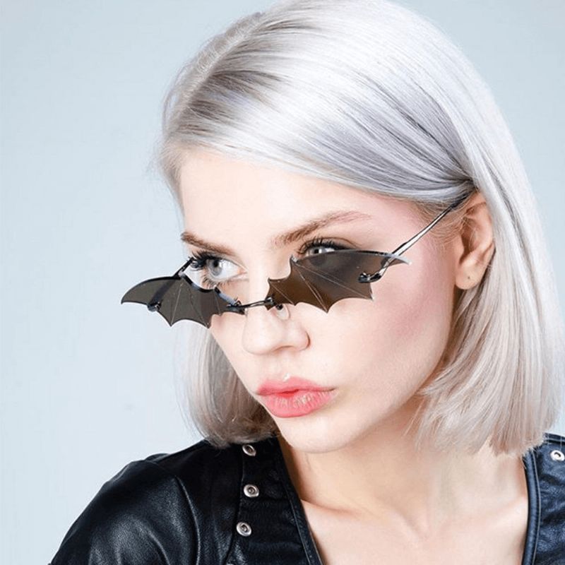 Unisex-persoonlijkheid Creatieve Vleermuisvorm Modetrend Uv-bescherming Zonnebril