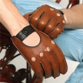 Driving Leather Driving-handschoenen Met Touchscreen Voor Heren