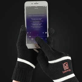 Unisex Winter Touchscreen Outdoor Riding Gebreide Warme Verdikte Handschoenen