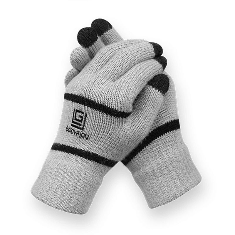Unisex Winter Touchscreen Outdoor Riding Gebreide Warme Verdikte Handschoenen