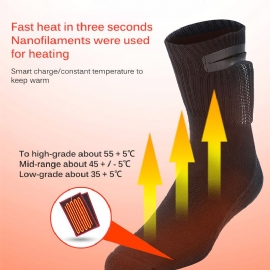 Verwarming Om Warm Te Blijven Oplaadbare Verwarmingssokken