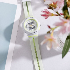 Freash Color Mode-stijl Lichtgevend Display Schokbestendig Digitaal Horloge Met Dubbele Weergave