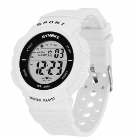 Mode Horloge 3atm Waterdicht El Licht Meerdere Functie Kleurrijke Led Sport Digitaal Horloge