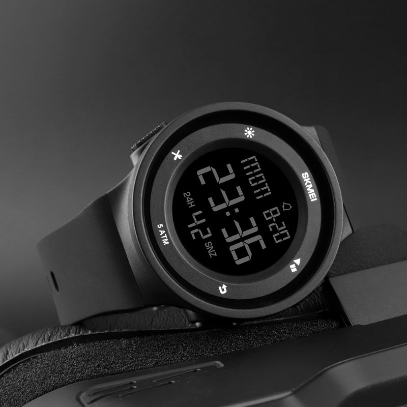 Mode Siliconen Waterdicht Led Buitensport Digitaal Horloge