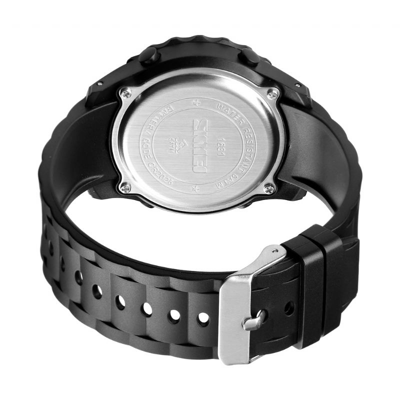 Sport Heren Horloge Datum Week Lichtgevende Display Stopwatch Countdown Waterdicht Outdoor Digitale Horloge