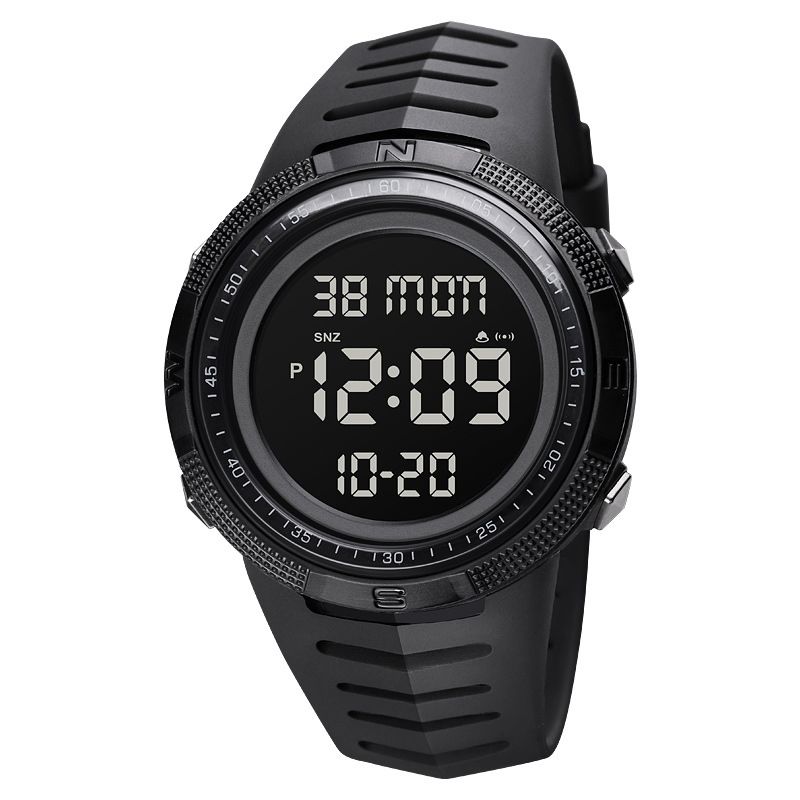 Sporthorloge Datum Weekweergave Chronograaf Stopwatch Waterdicht Led Nacht Digitaal Horloge