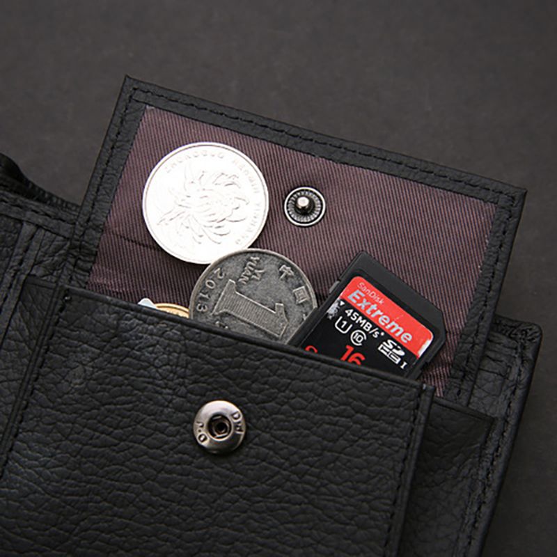 Mannen Lederen Vintage Zakelijke Portemonnee Kaarthouder
