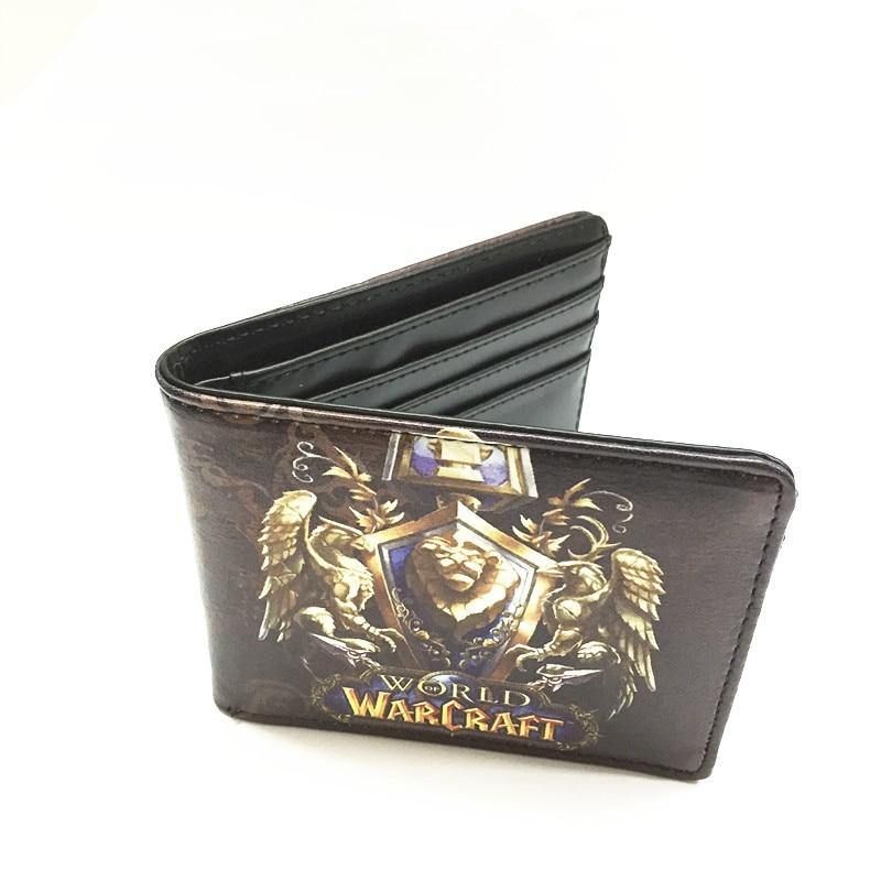 World Of Warcraft-portefeuilles Lederen Slanke Kleine Portemonnee Wow Alliance Horde Flag-portemonnee Cool Movie Game-portemonnee