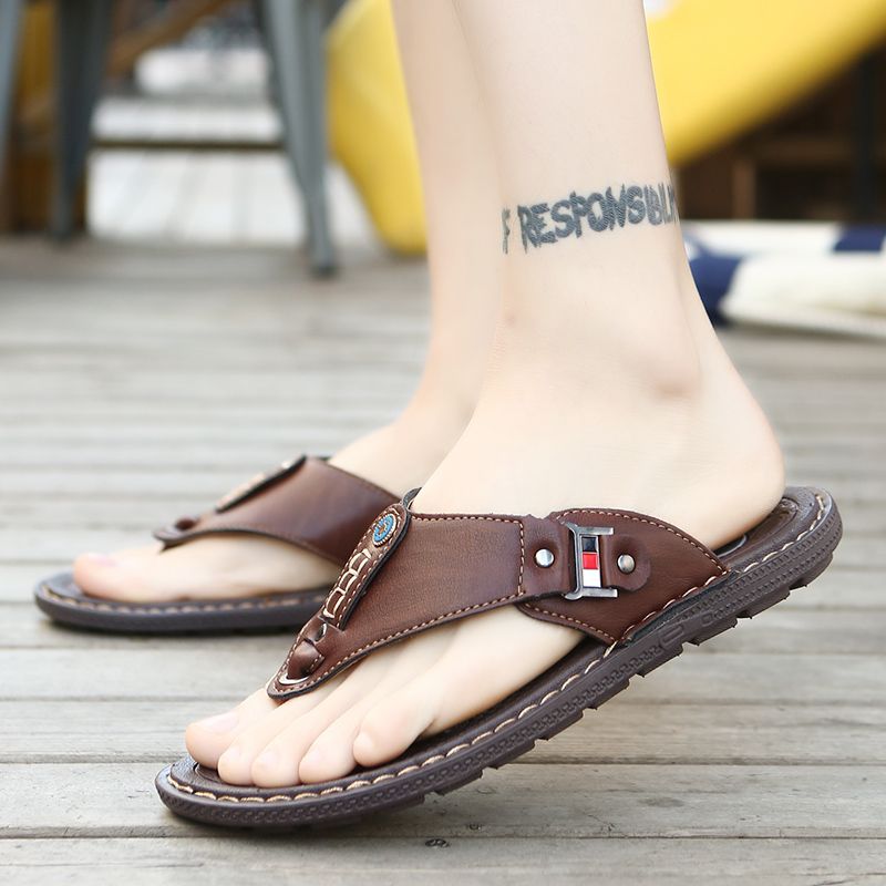 Heren Soft Sole Non Slip Solid Slippers Casual Slippers