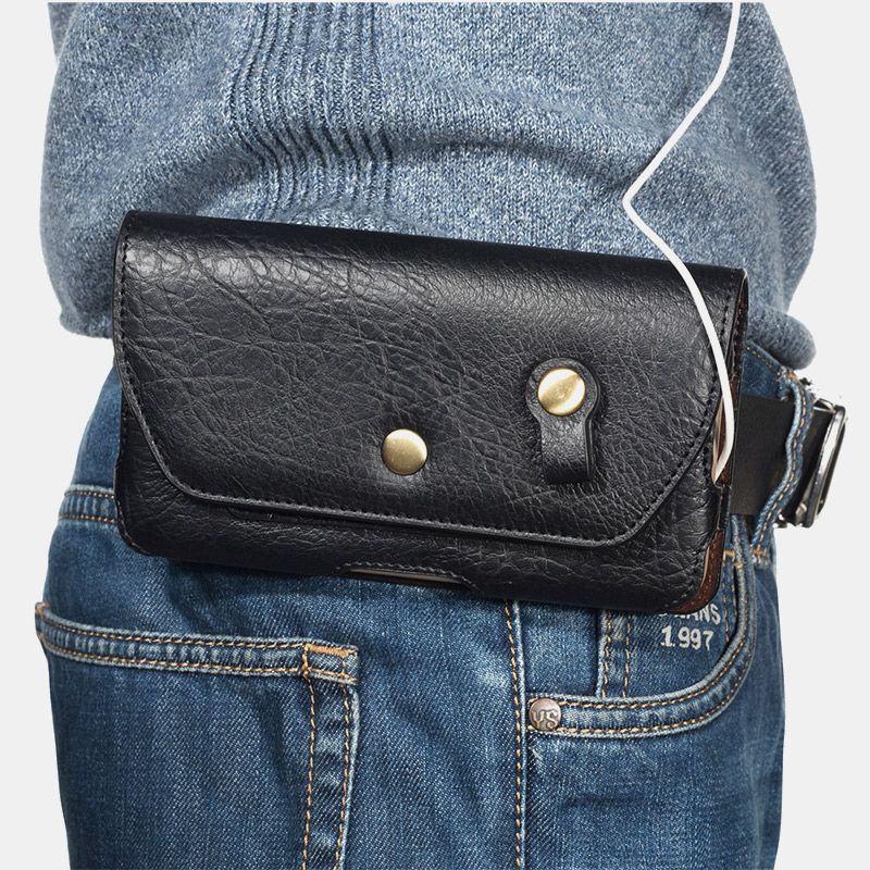 Mannen Back Buckle Belt Bag Phone Case Outdoor Sport Multifunctionele Universele Telefoon Tas Heuptas