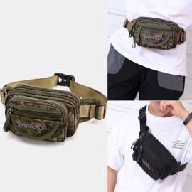Heren Waterdichte Multi-pocket Camouflage Outdoor Borsttas Heuptas Sling Bag