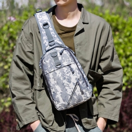 Mannen Camouflage Multi-carry Tactical Vissen Reizen Outdoor Borsttas Schoudertas