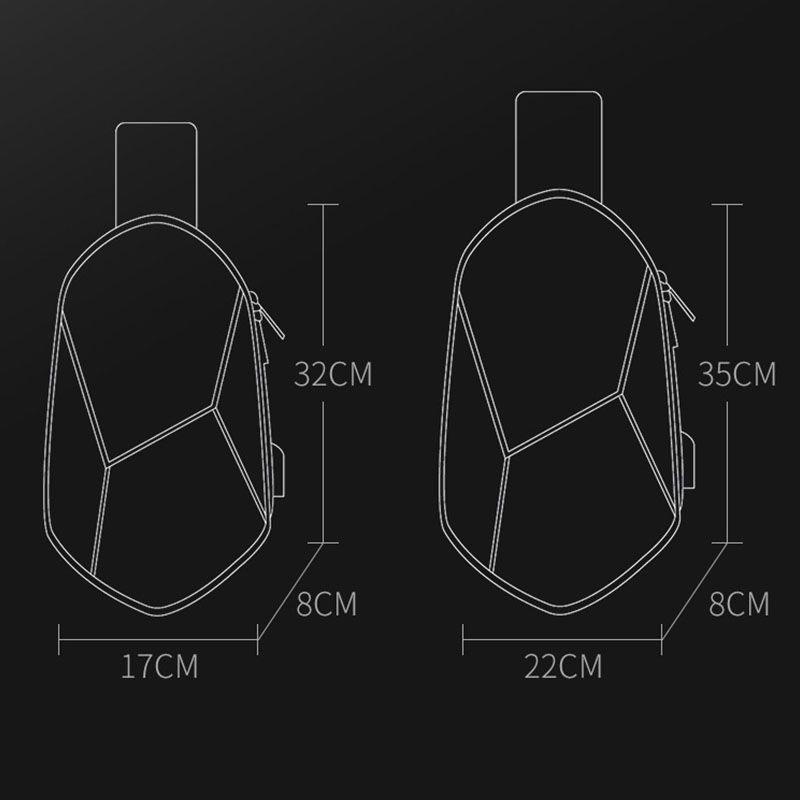 Unisex Klassiek 3d-ruitontwerp Usb-oplaadborsttas Multi-zakken Waterdicht Draagbaar Match Crossbody-tassen Met Volledige Textuur