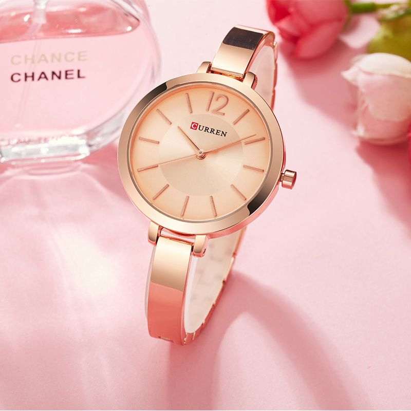 Case Casual Style Dames Armband Horloge Cadeau Waterdicht Quartz Horloge