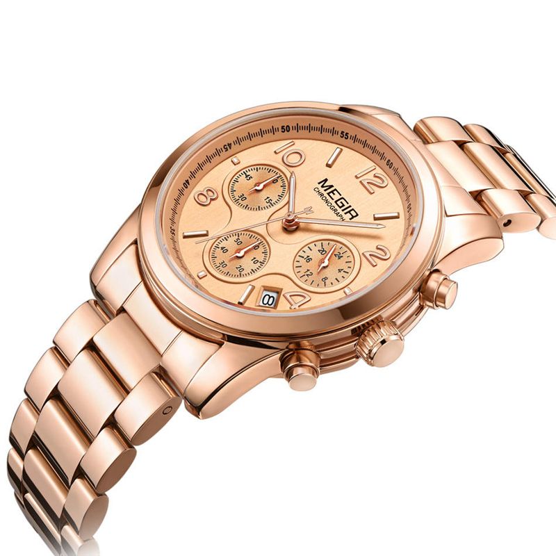 Dames Horloge Luxe Mode Chronograaf Dames Quartz Polshorloge