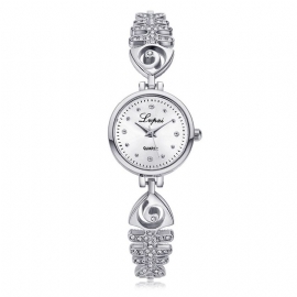 Diamond Dial Dames Armband Horloge Volledig Stalen Kleine Wijzerplaat Quartz Horloges
