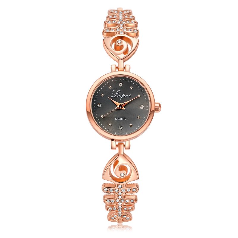 Diamond Dial Dames Armband Horloge Volledig Stalen Kleine Wijzerplaat Quartz Horloges