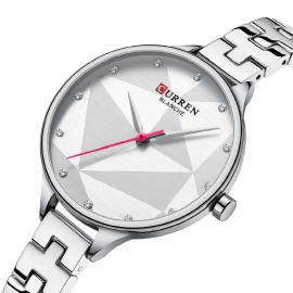 Elegant Design Dames Polshorloge Crystal Volledig Stalen Quartz Horloge