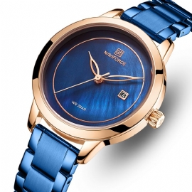 Elegant Design Dames Polshorloge Waterdicht Datumweergave Quartz Horloge