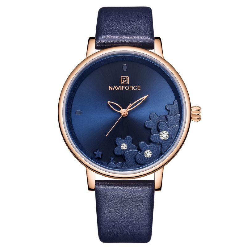 Elegant Design Dames Polshorloge Waterdicht Lederen Band Quartz Horloge