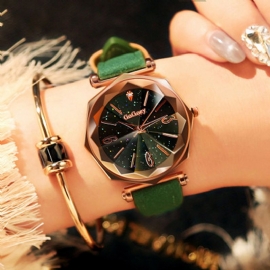 Elegante Sterrenhemel Decoratie Mesh Staal Mode Vrouwen Horloge Quartz Horloge