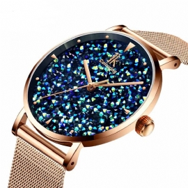 Mode-stijl Gypsophila Dial Dames Magnetisch Horloge Ultradun Quartz Horloge