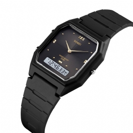 Mode Vrouwen Digitale Horloge Datumweergave Chronograaf Wekker Prachtige Kleine Wijzerplaat Vrouwelijke Dual Display Horloge