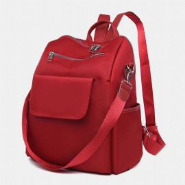 Dames Casual Oxford Grote Capaciteit Flap Pocket Convertible Strap Outdoor Travel Crossbody Bag Rugzak