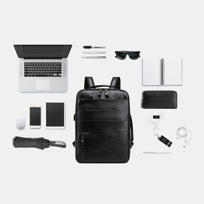 Multifunctionele Rugzak-laptoptas Met Grote Capaciteit En Usb-oplaadpoort Voor Bedrijven